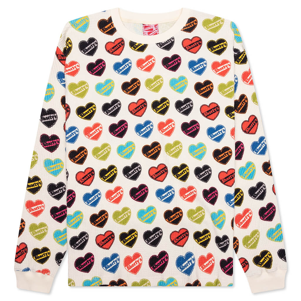 Heart Thermal Long Sleeve Natural