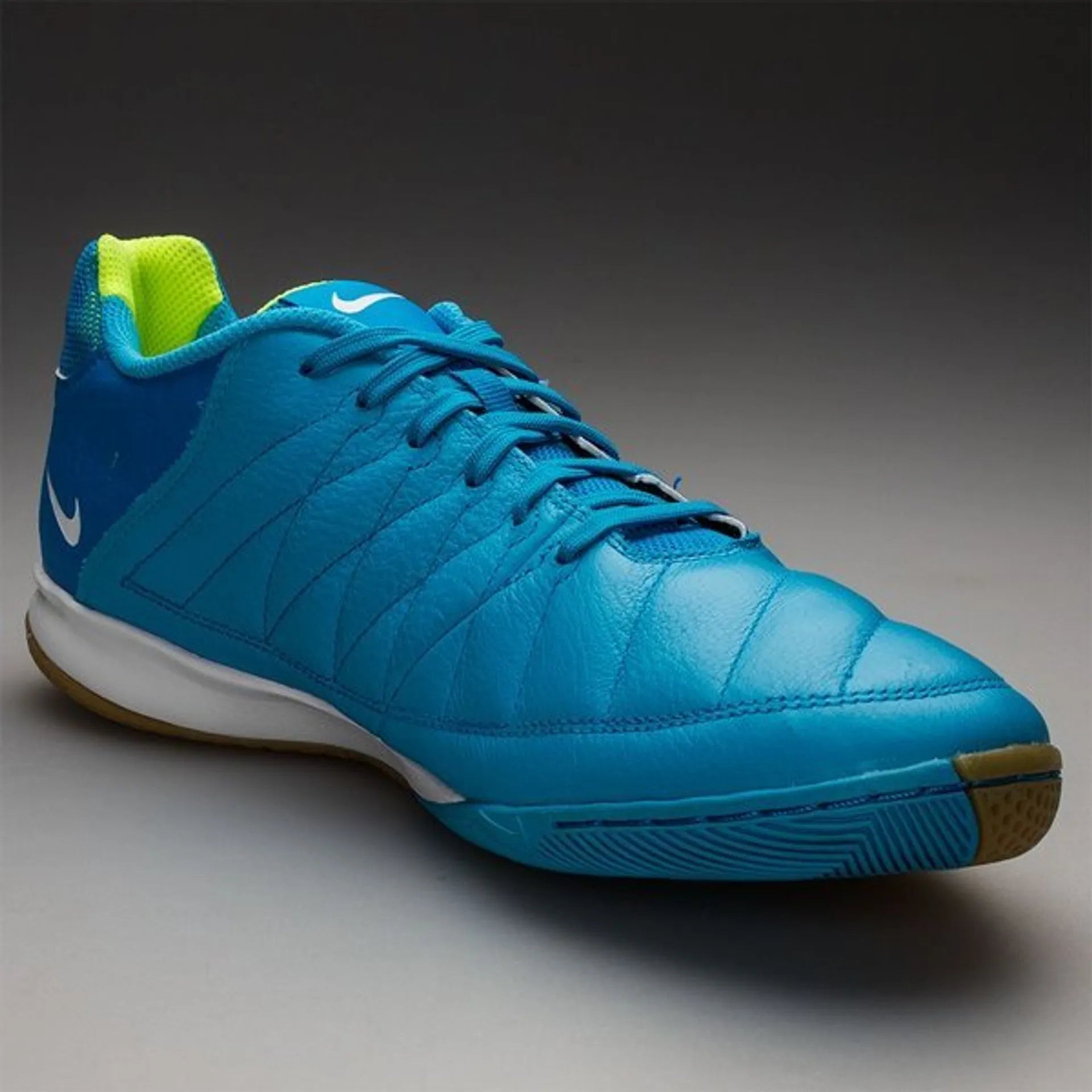 Nike Gato II Indoor Soccer Shoes Blue Lime White