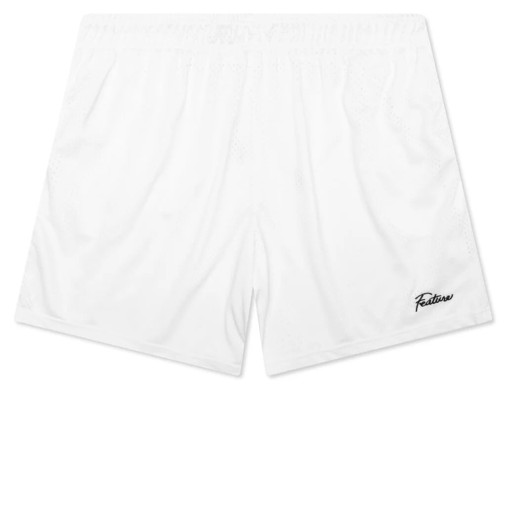 West Mesh Shorts White