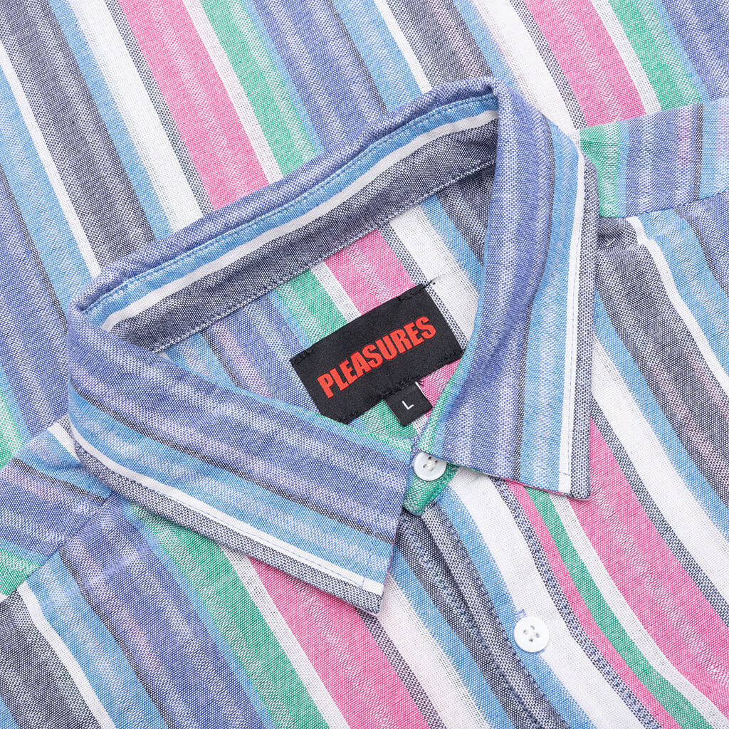 Chapel L S Button Up Shirt Blue