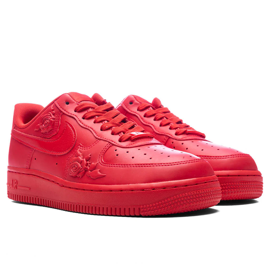 Womens Air Force 1 07 Red Roses University Red University Red