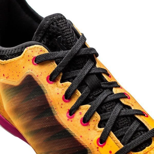 adidas X 151 Court Indoor Soccer Shoes Solar Gold Black Shock Pink