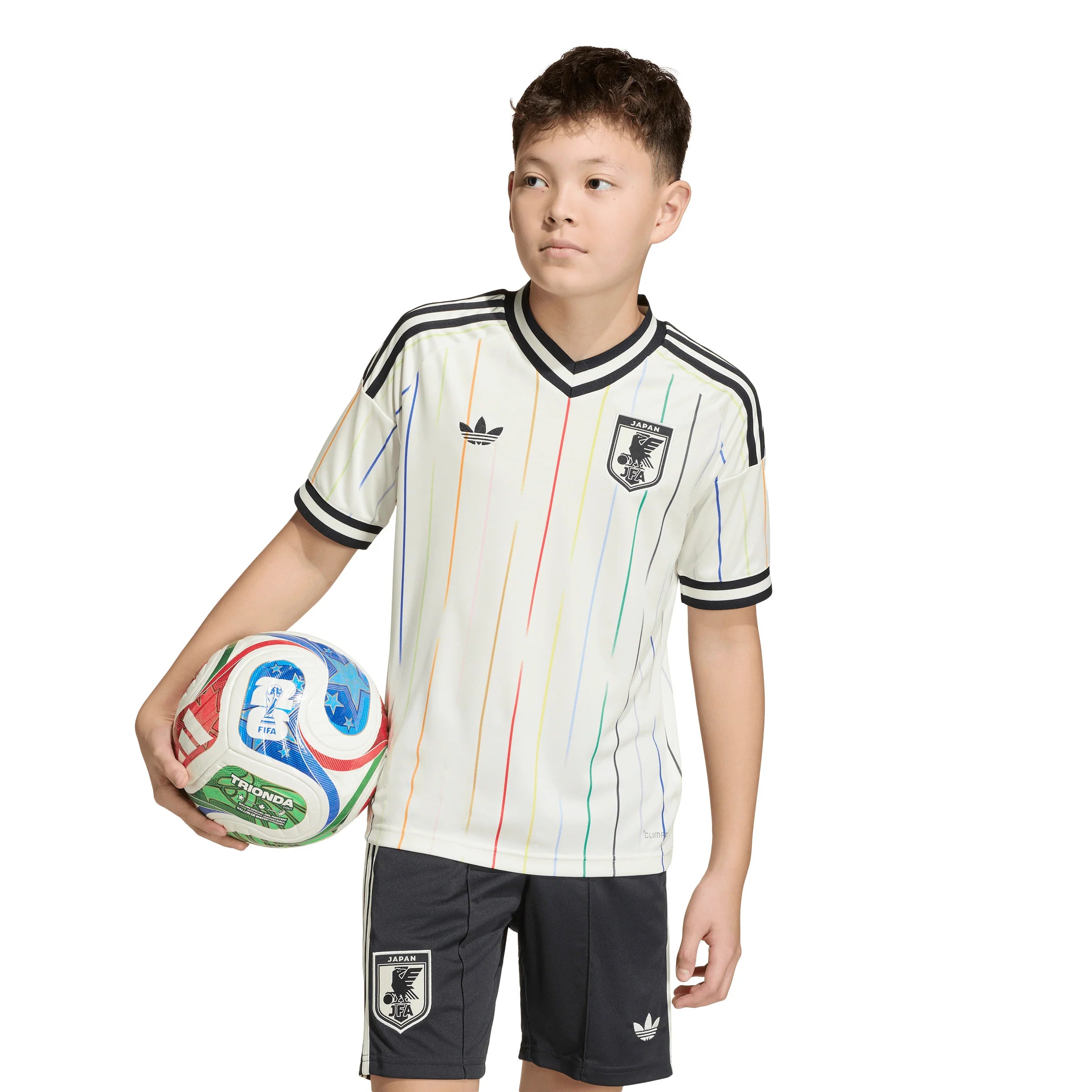 adidas Japan Away Youth Soccer Jersey 2026 White Black