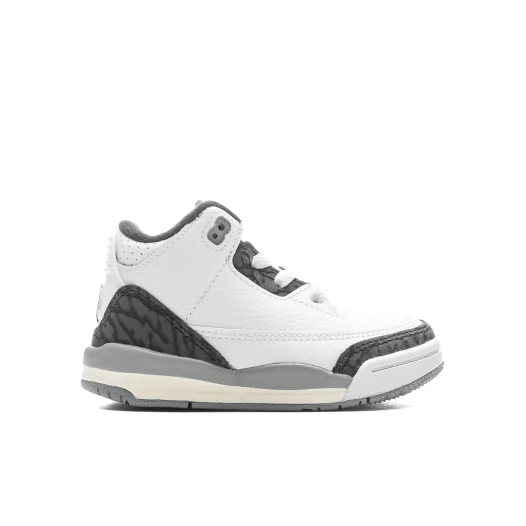 Air Jordan 3 Retro TD Summit White Fire Red Cement Grey