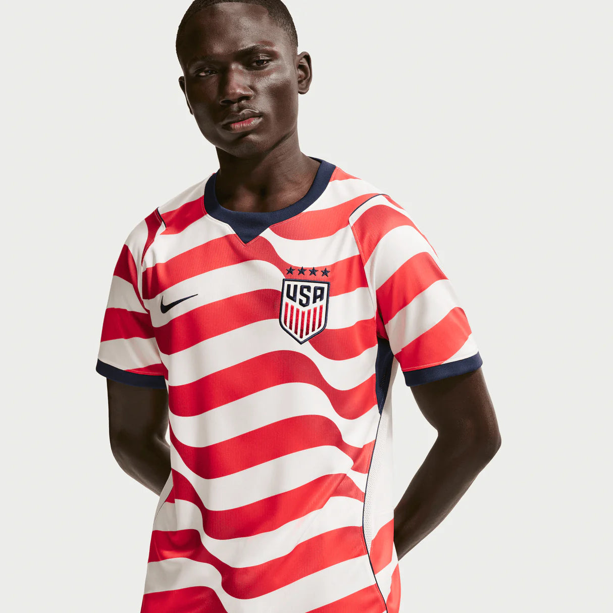 Nike USMNT Home Mens Soccer Jersey 2026 White Red Blue