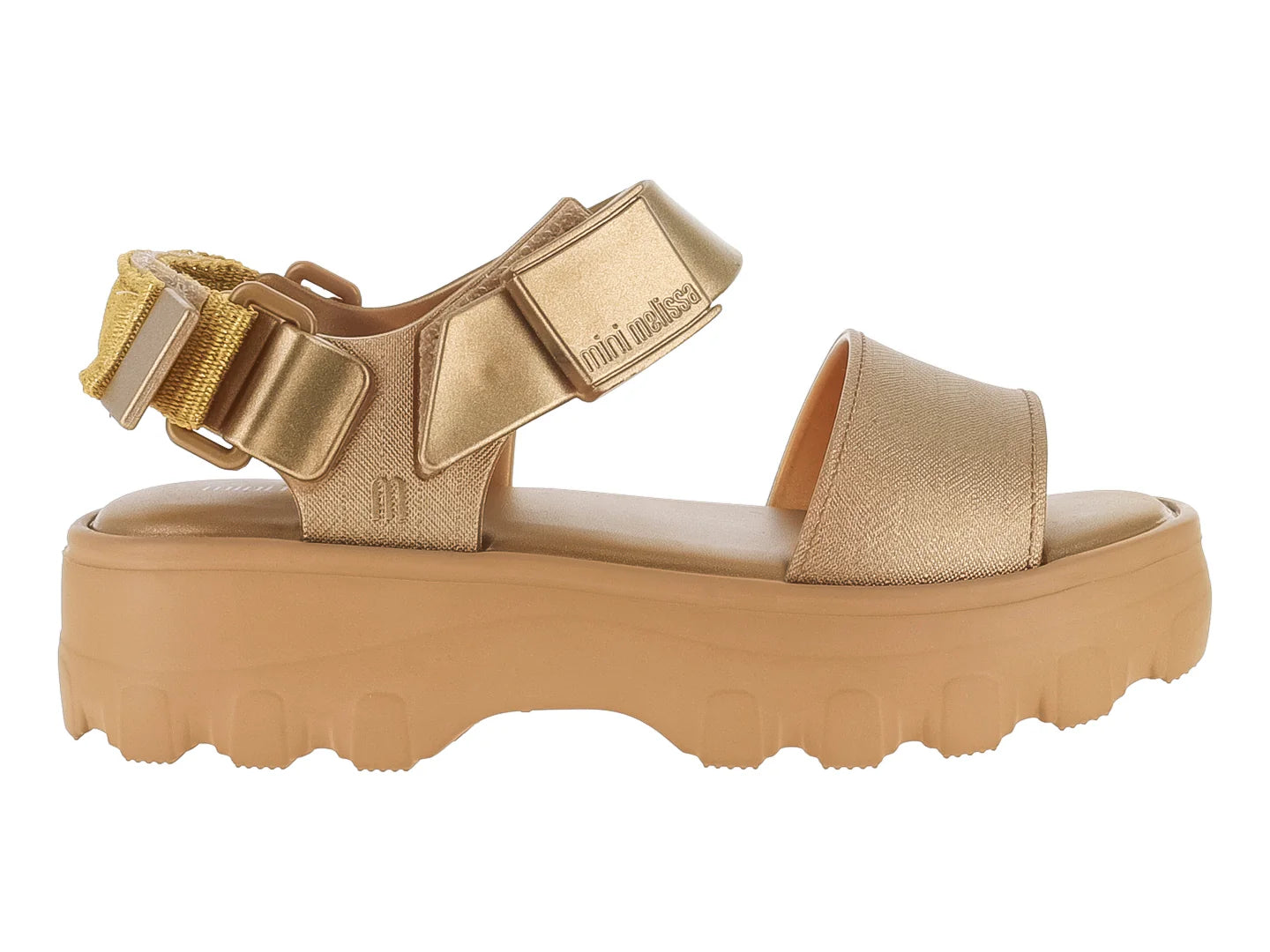 Sandalias Mini Melissa Oro para Niña