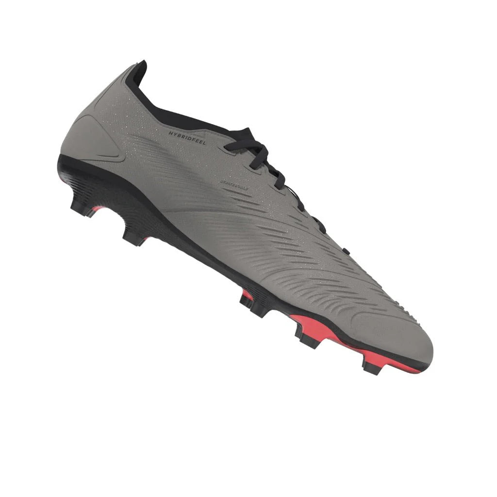 adidas Predator League FG Firm Ground Cleats Platinum Metallic Aurora Black Turbo