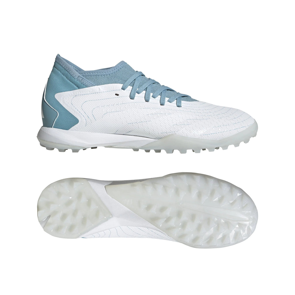 adidas Predator Accuracy3 TF Turf Shoes White Grey Blue
