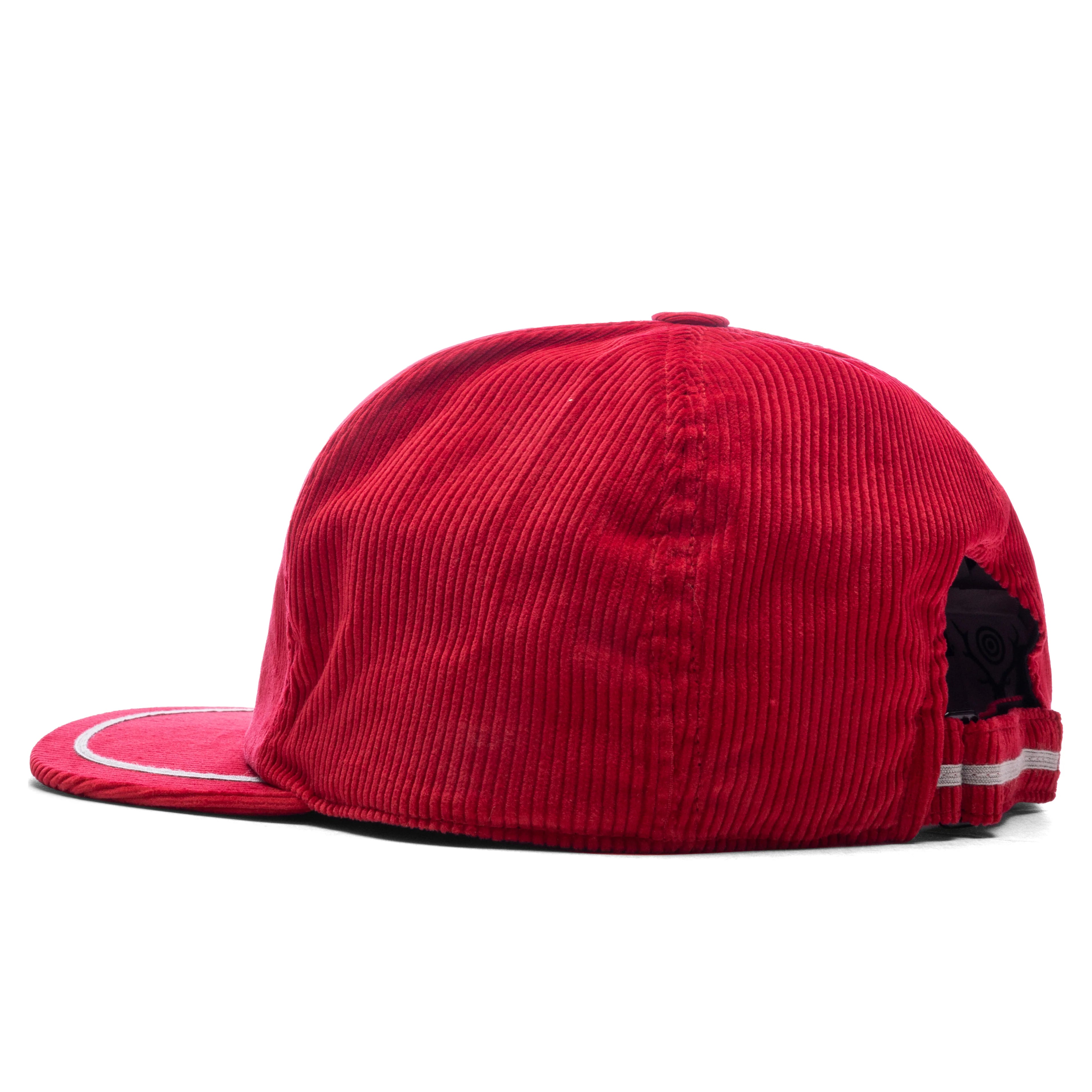 Corduroy Trucker Cap Red