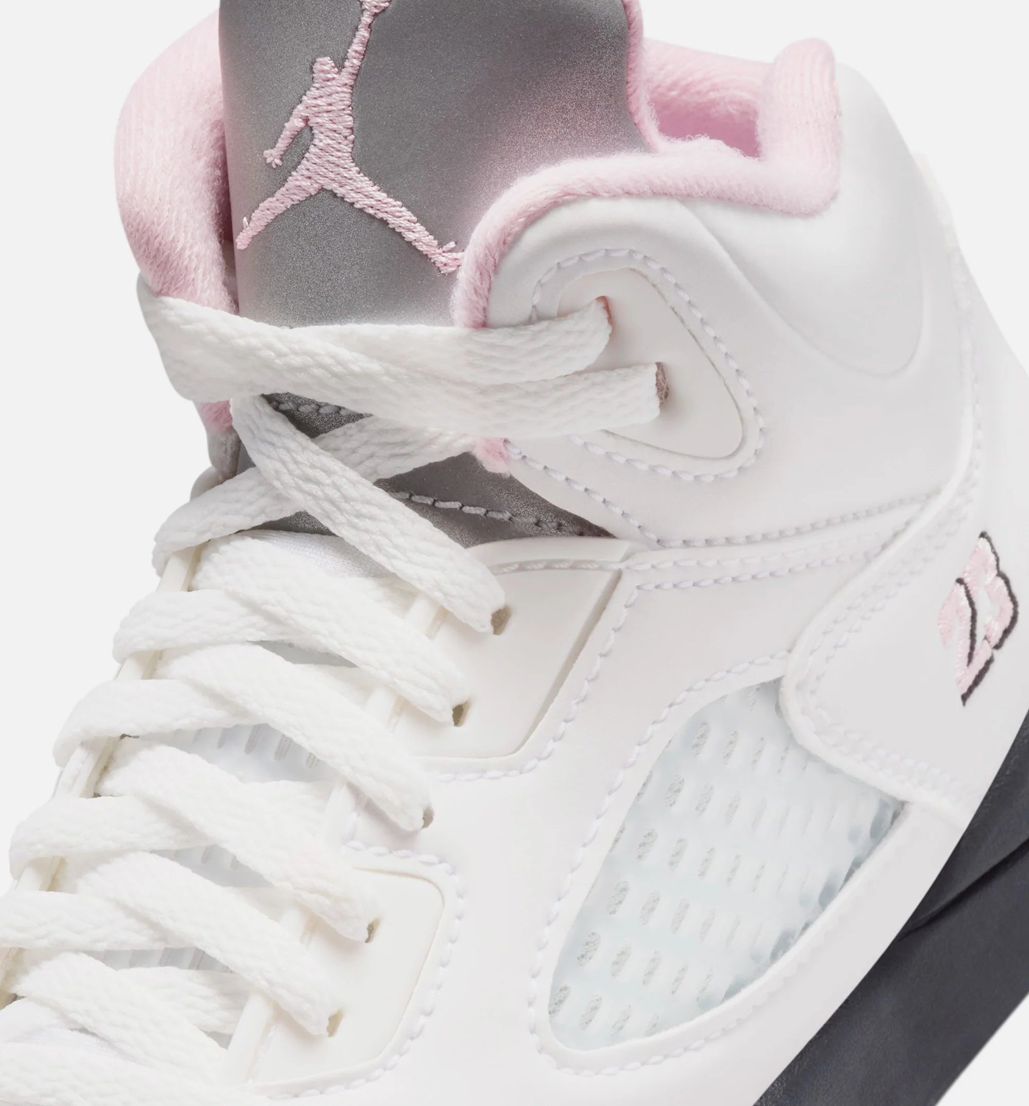 Air Jordan 5 Retro Medium Soft Pink Preschool Lifestyle Shoe White Soft Pink Black Free Shipping