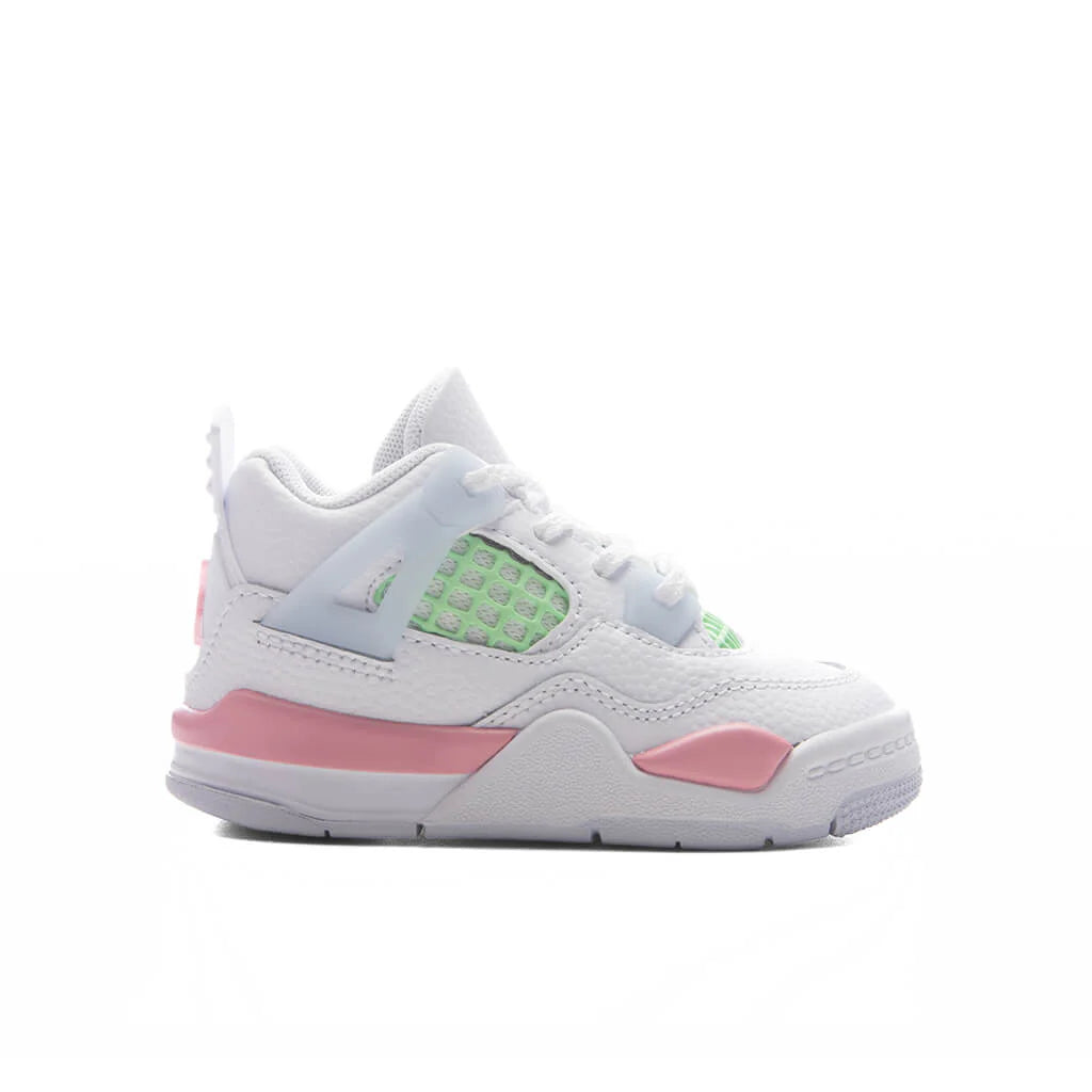 Air Jordan 4 Retro Valentines Day TD White Medium Soft Pink Half Blue