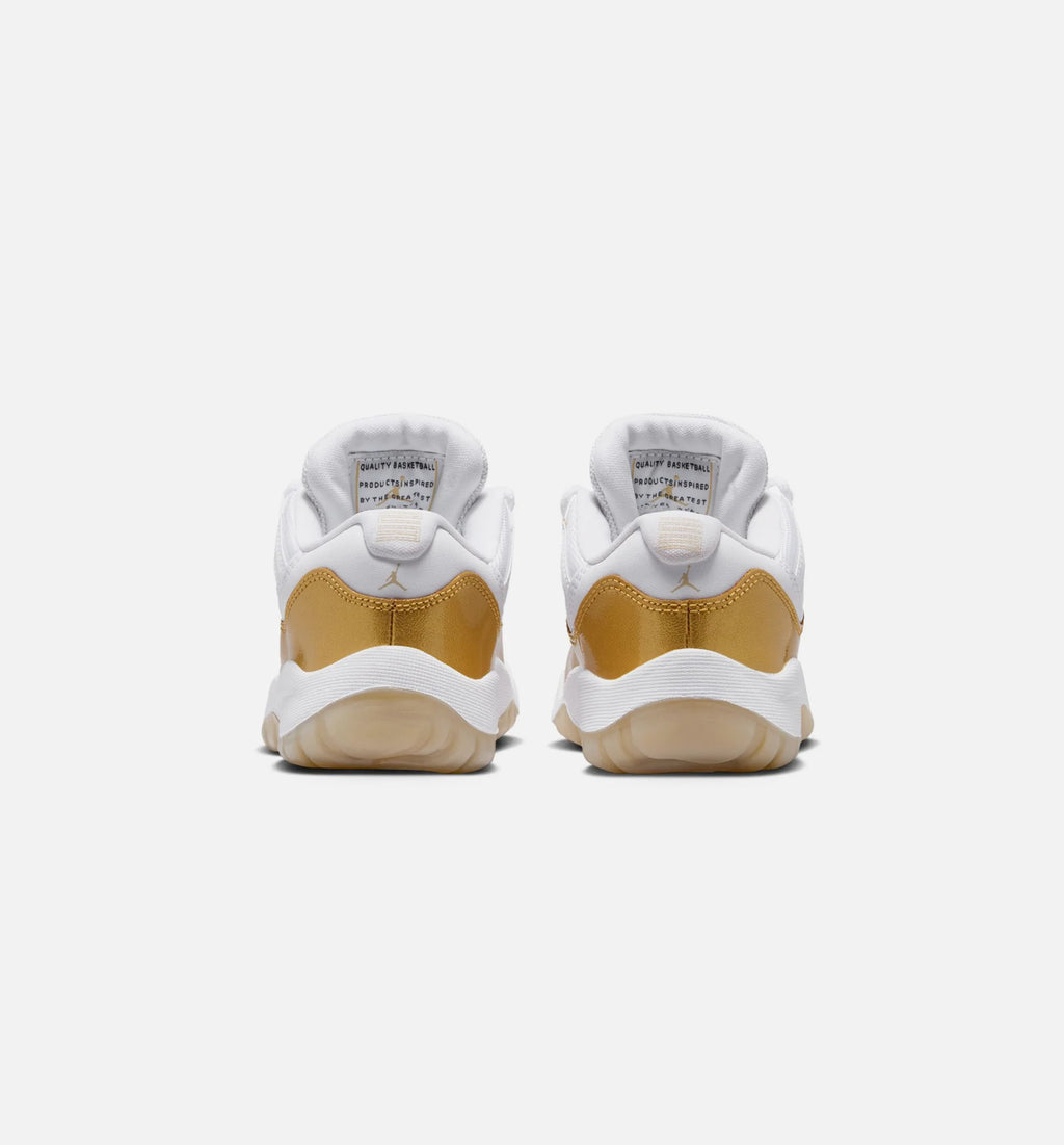 Air Jordan 11 Retro Low Mothers Day Preschool Lifestyle Shoe White Metallic Gold Team Gold Free Shipping