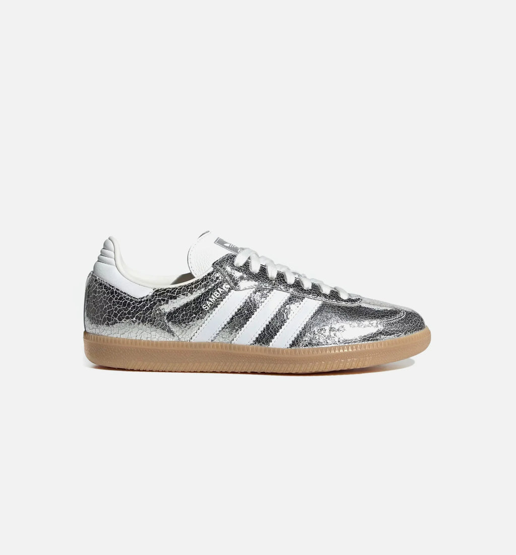 Samba OG Womens Lifestyle Shoe Silver Metallic Cloud White Core White
