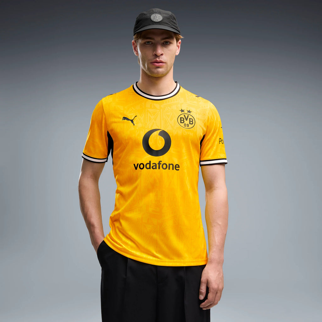 PUMA Borussia Dortmund Home Mens Soccer Jersey 2026 Yellow Black