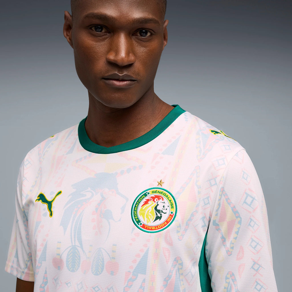 PUMA Senegal Home Mens Soccer Jersey 2026 White Green