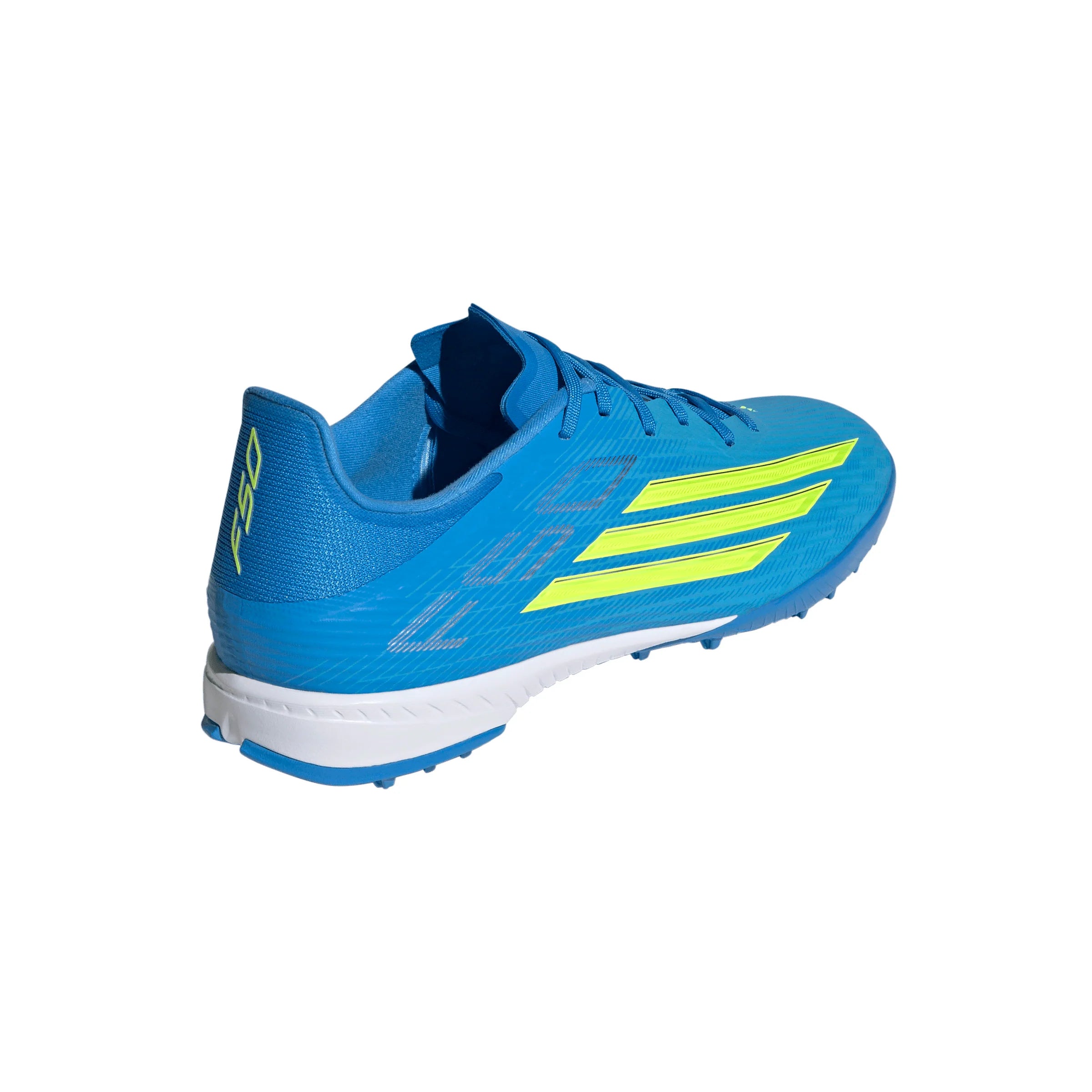 adidas F50 League TF Turf Mens Soccer Cleats Blue Yellow Aqua