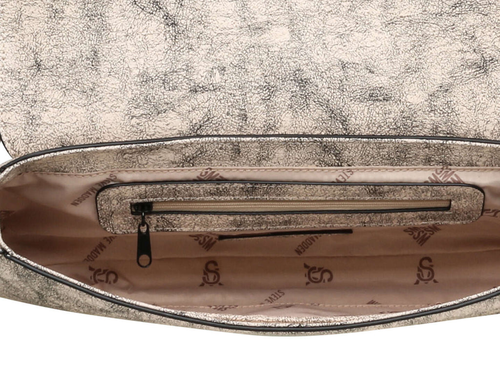 Bolsa de Hombro Steve Madden Bindar Blanco y Negro para Mujer