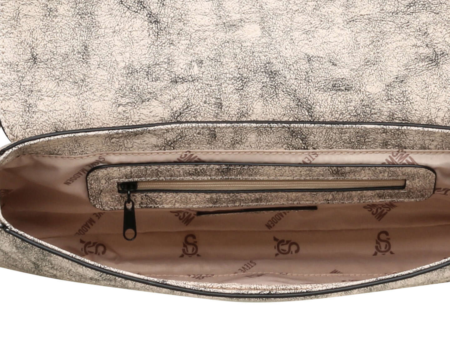 Bolsa de Hombro Steve Madden Bindar Blanco y Negro para Mujer