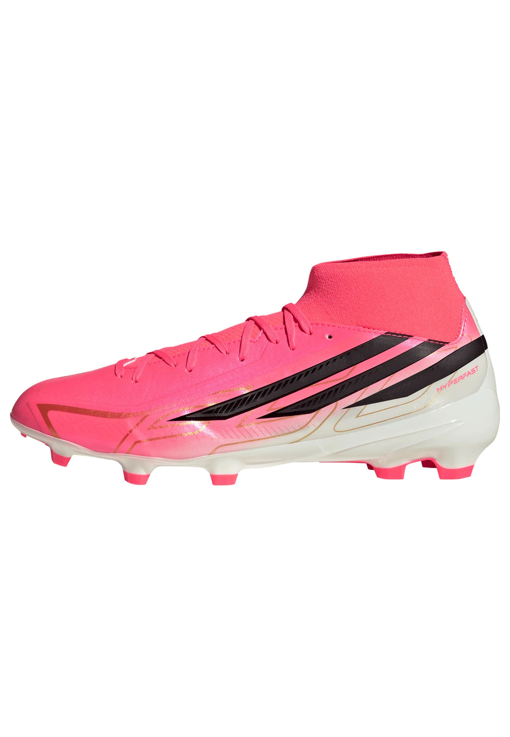 adidas F50 Hyperfast League Mid Firm Ground Mens Soccer Cleats Turquesa Black Gold