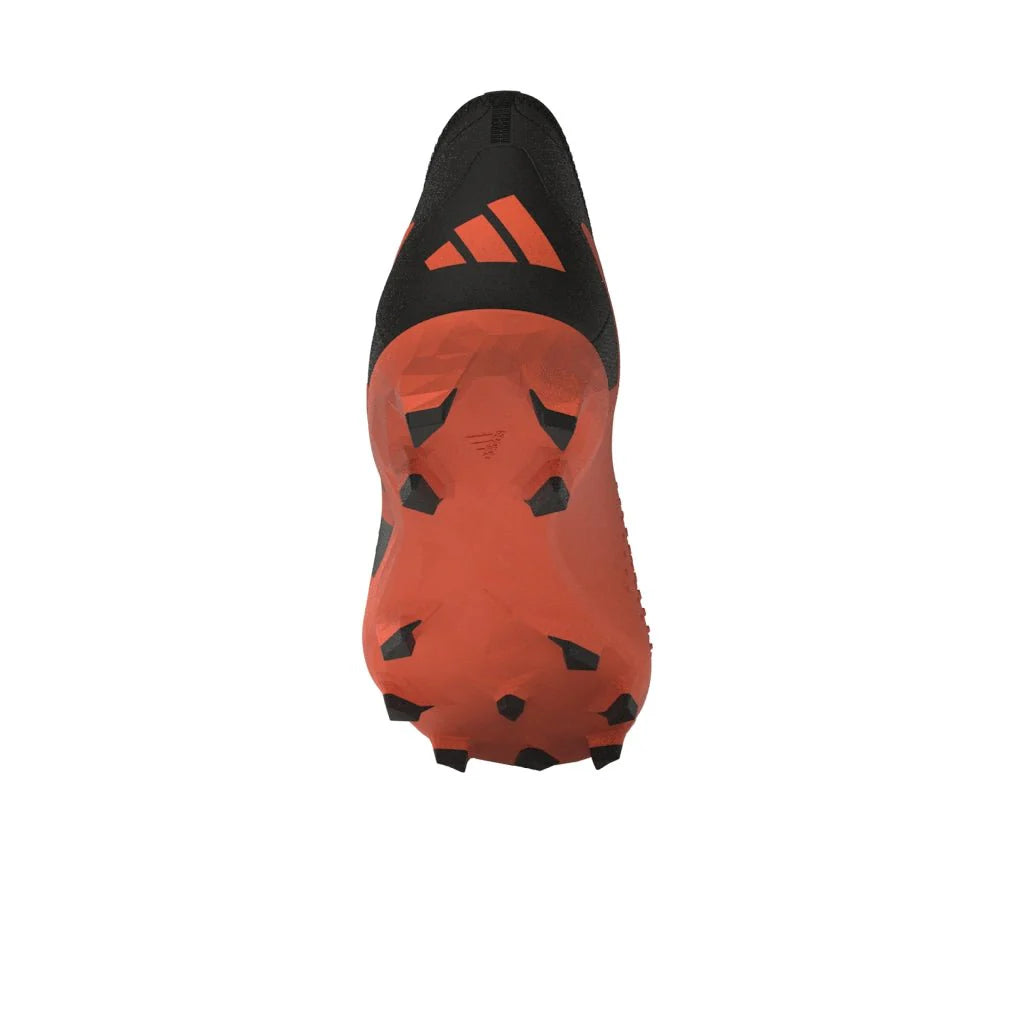adidas Predator Accuracy3 Laceless FG Firm Ground Soccer Cleats Solar Orange Black Black