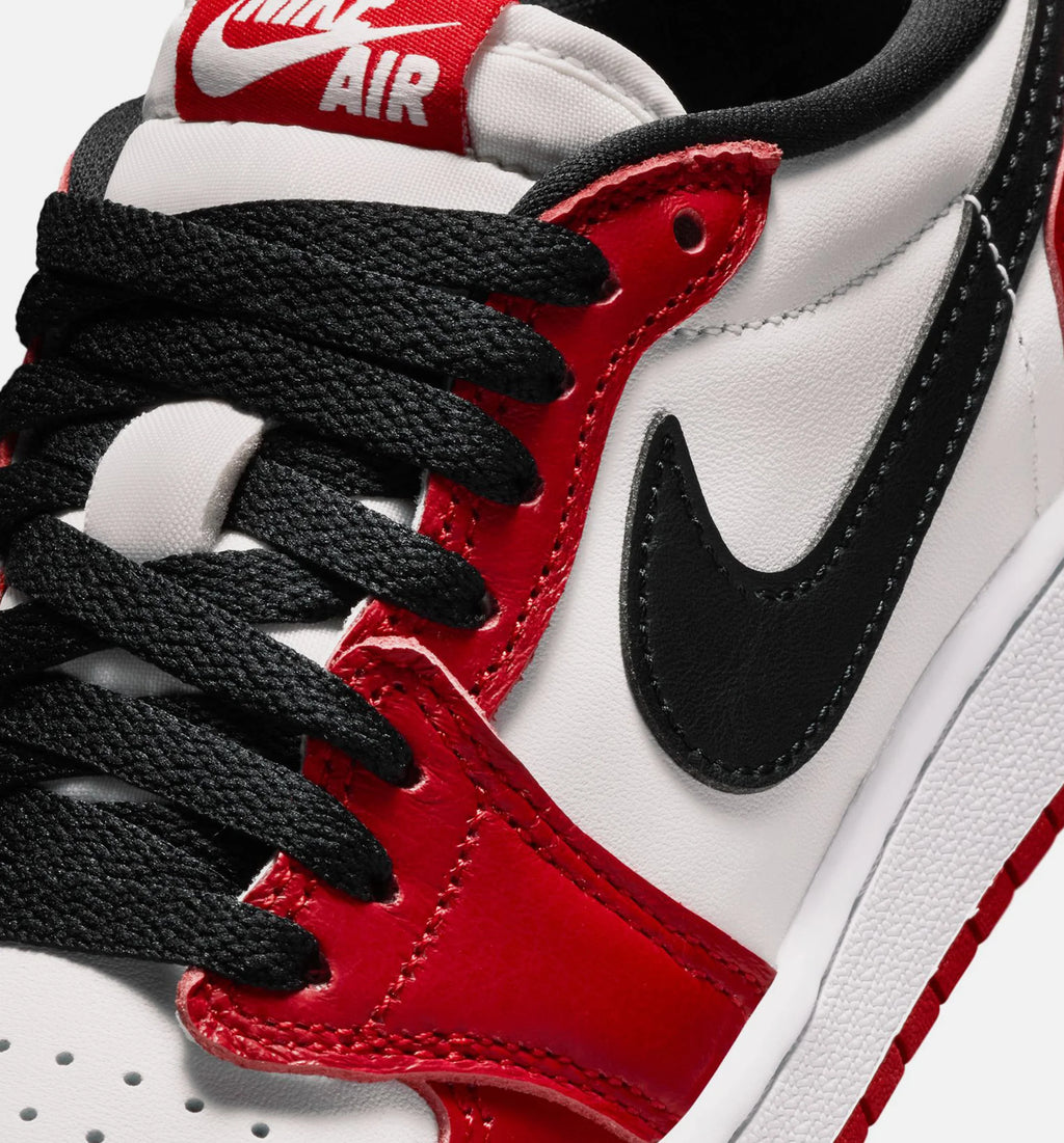Air Jordan 1 Retro Low OG Chicago Grade School Lifestyle Shoe Varsity Red Black Summit White