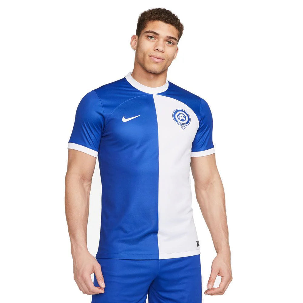 Nike Mens Atletico Madrid 2023 24 Stadium Away Jersey Old Royal White