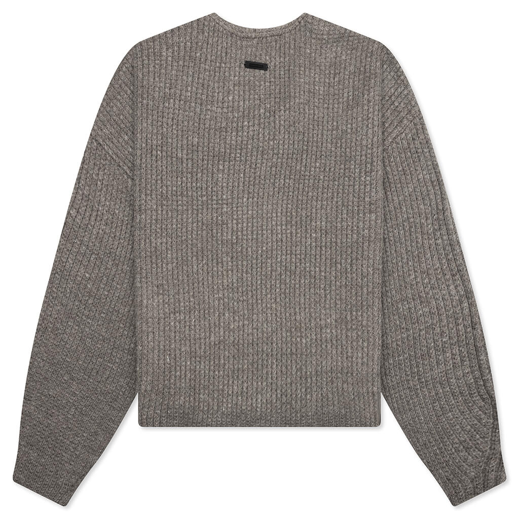 Heavy Waffle Cardigan Heather Gray
