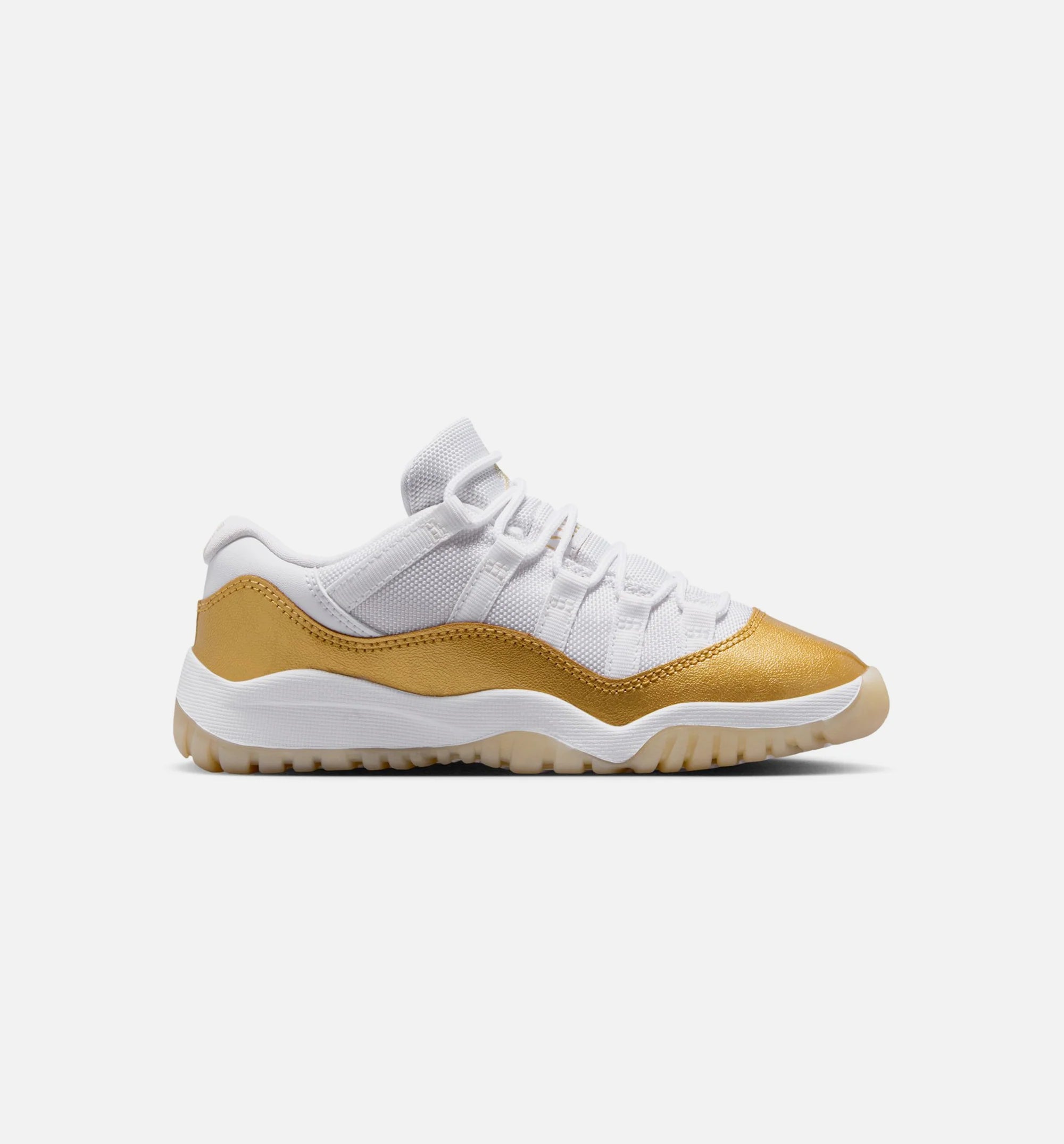 Air Jordan 11 Retro Low Mothers Day Preschool Lifestyle Shoe White Metallic Gold Team Gold Free Shipping