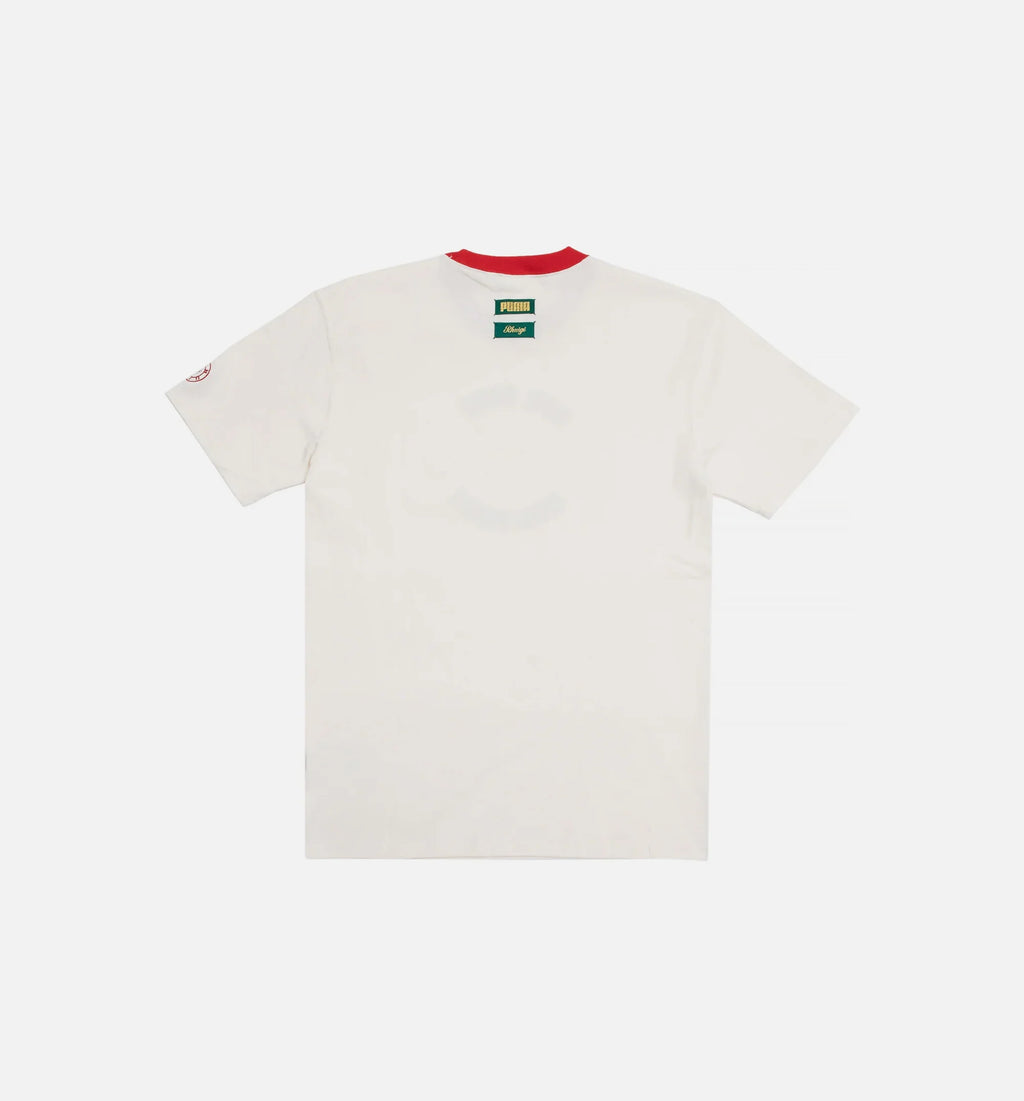 Rhuigi Graphic Mens Short Sleeve Shirt White Red