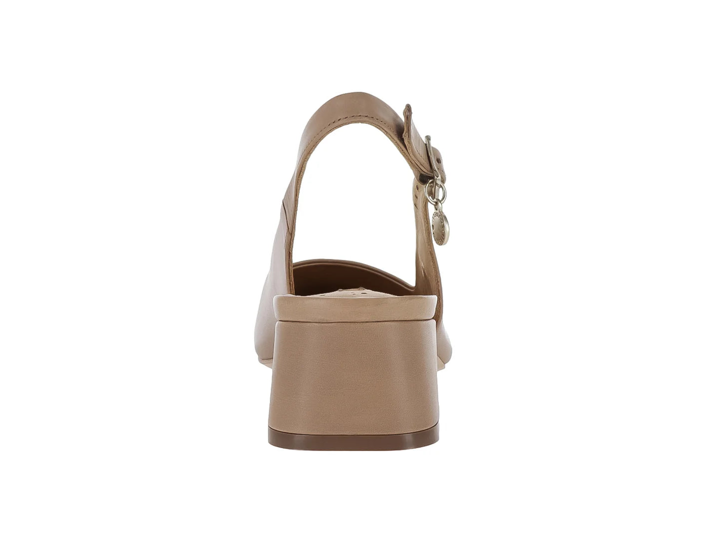 Zapatos de Tacón Cuadrado Quirelli Nude para Mujer