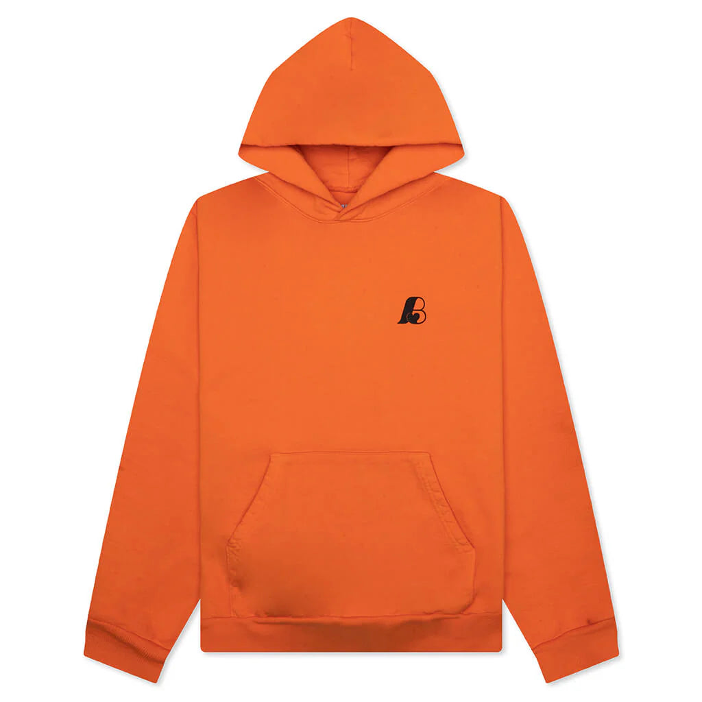 B Logo Hoodie Pumpkin Chocolate