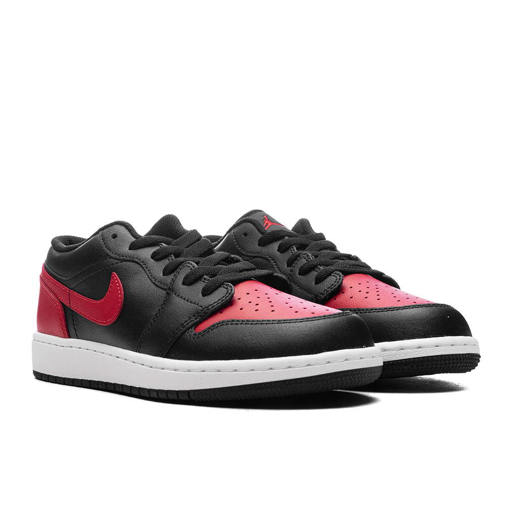 Air Jordan 1 Low GS Black Varsity Red Summit White