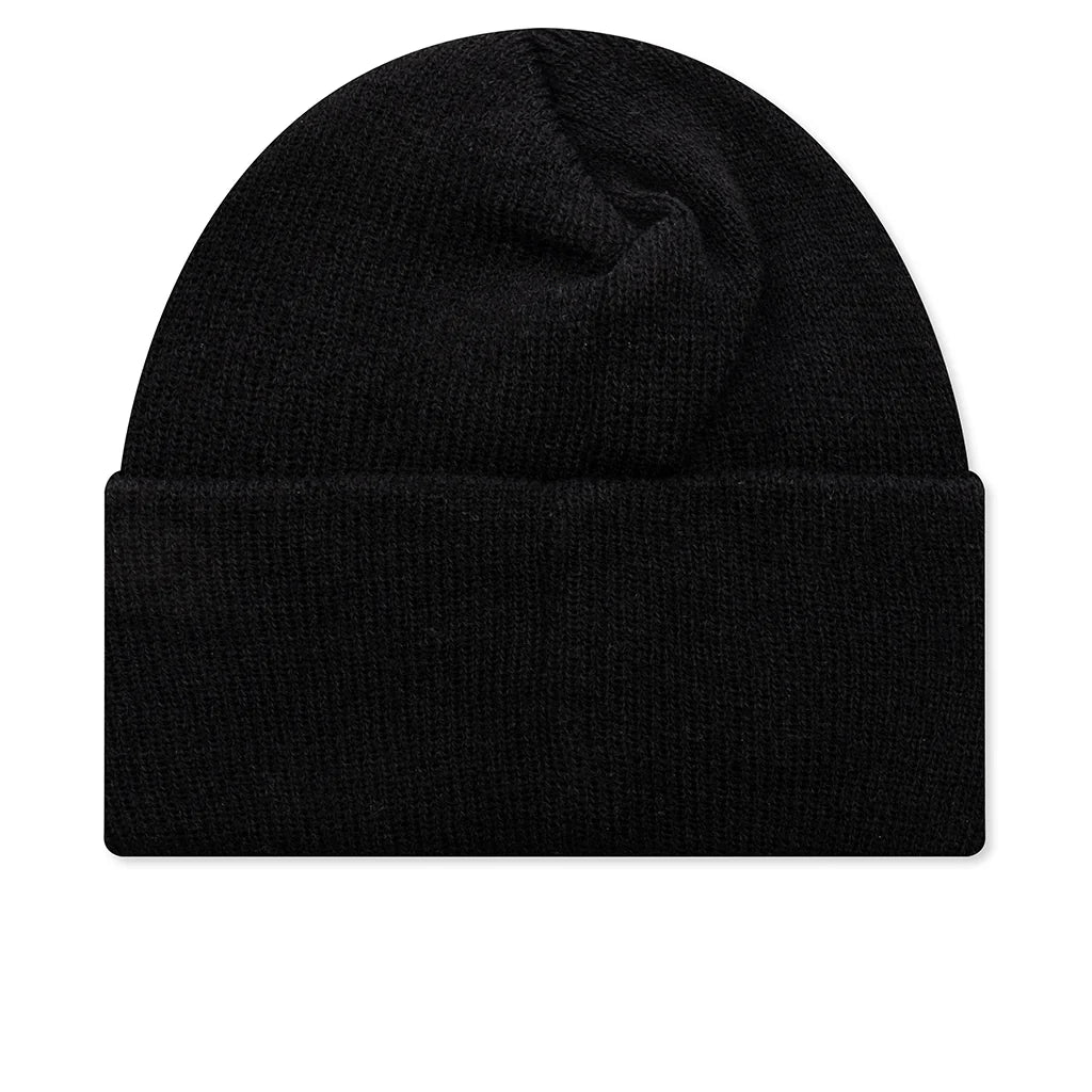 Cuffed Knit Beanie Black