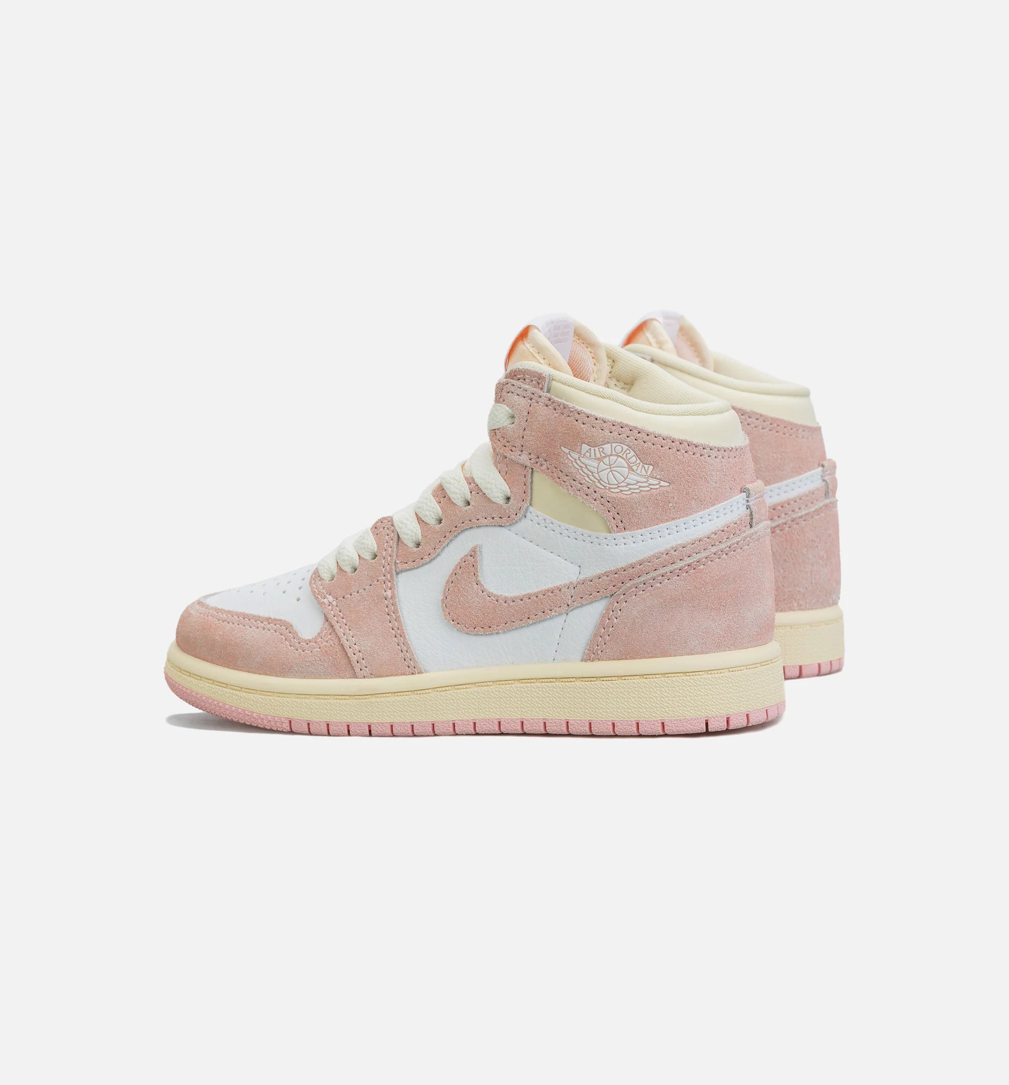 Air Jordan 1 Retro High OG Washed Pink Preschool Lifestyle Shoe White Pink