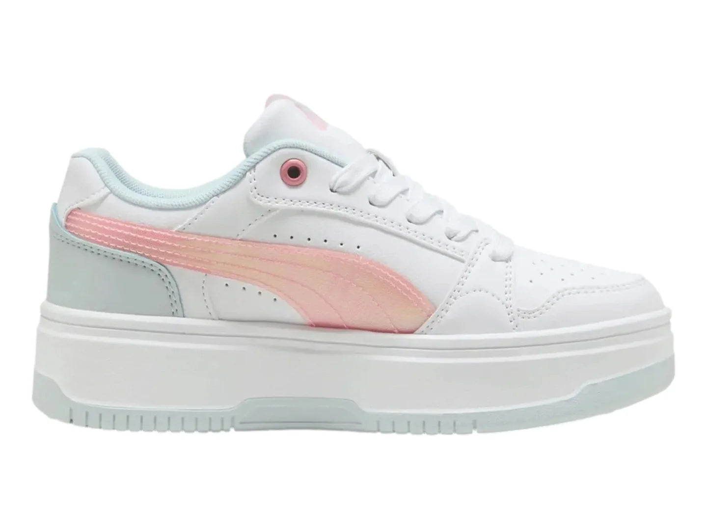 Tenis Puma Rebound Femme Space Belle Blanco y Rosa para Niña