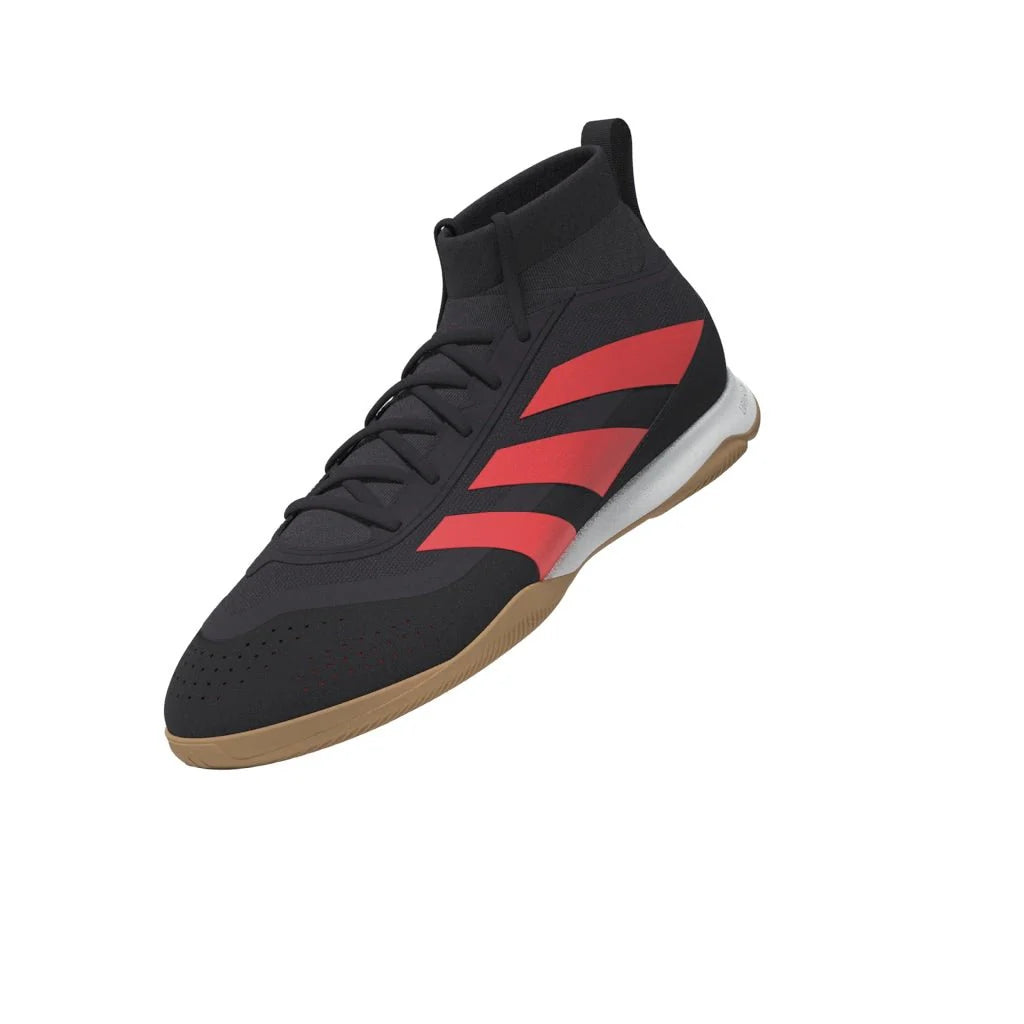 adidas Predator League Mid IN Indoor Soccer Shoes Black Turbo White