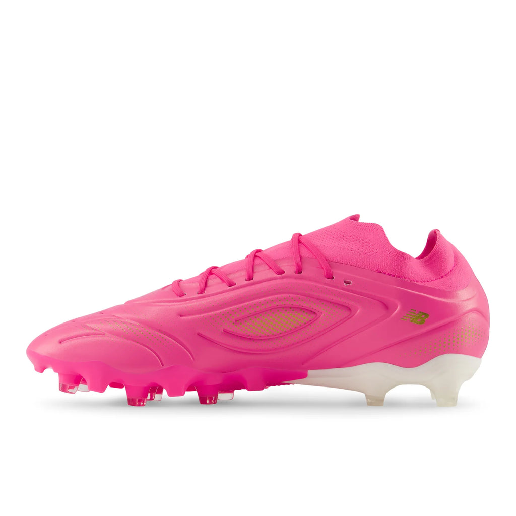 New Balance Tekela Team Low Laced V5 FG Firm Ground Mens Soccer Cleats Pink Heat