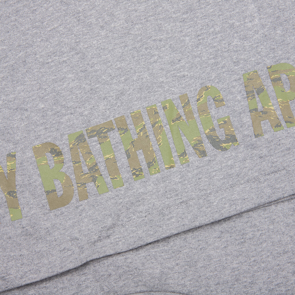 Womens Ape on Bapesta Tee Grey Beige