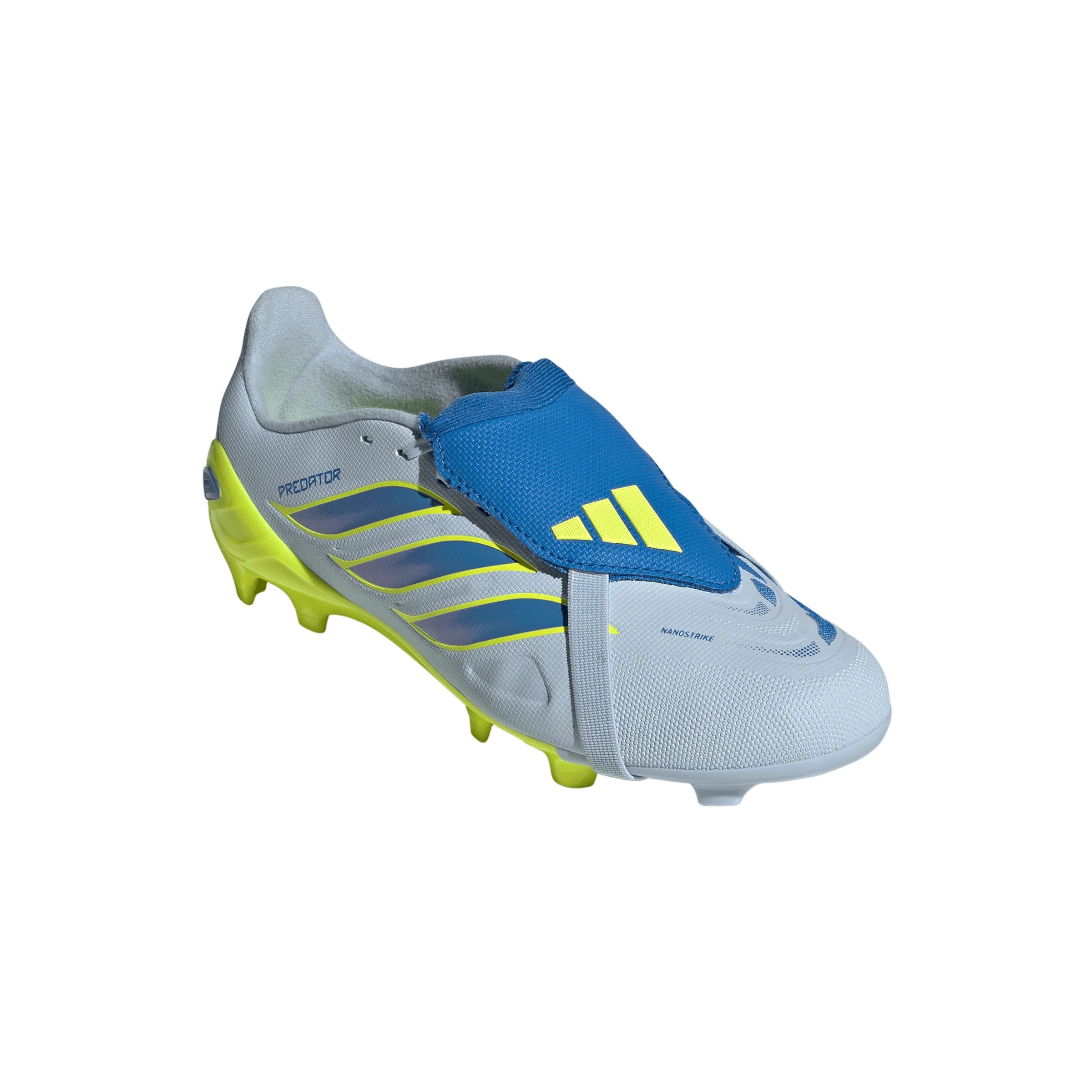 adidas Predator League Fold Over Tongue FG Firm Ground Youth Soccer Cleats Sky Blue Yellow