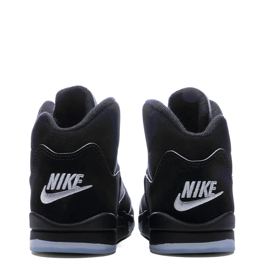 Air Jordan 5 Retro OG Black Metallic Reimagined PS Black White Metallic Silver Fire Red