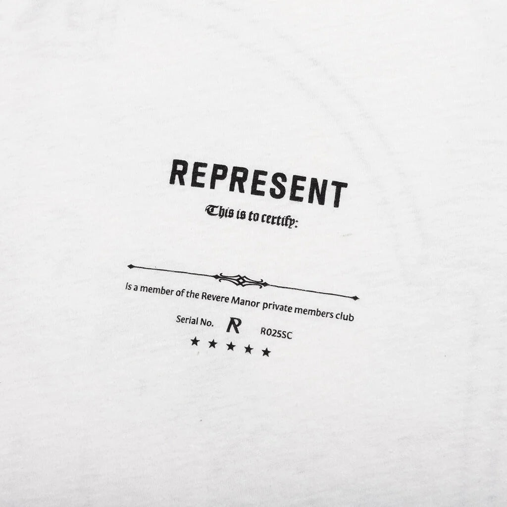 Revere Manor T Shirt Aged White
