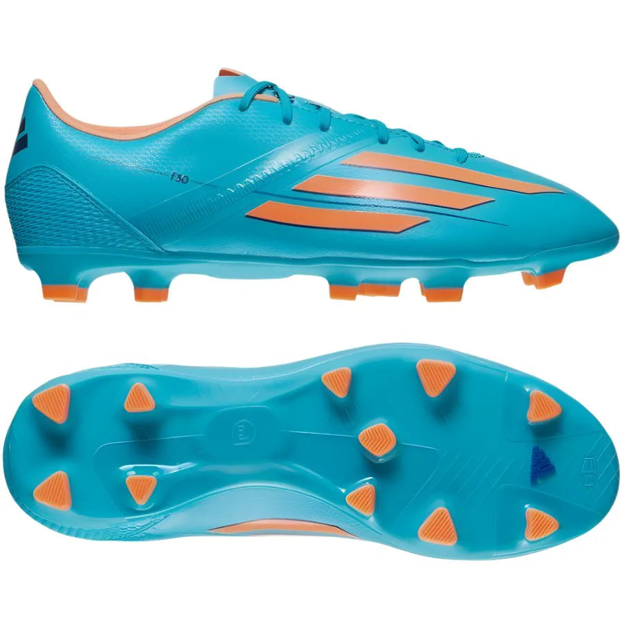 adidas F30 TRX FG Firm Ground Womens Soccer Cleats Blue Glow Orange Purple
