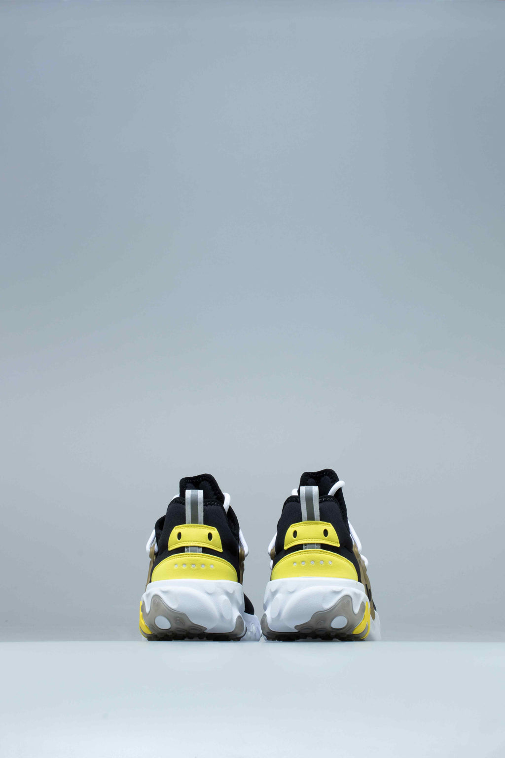 React Presto Mens Running Shoe Black Yellow