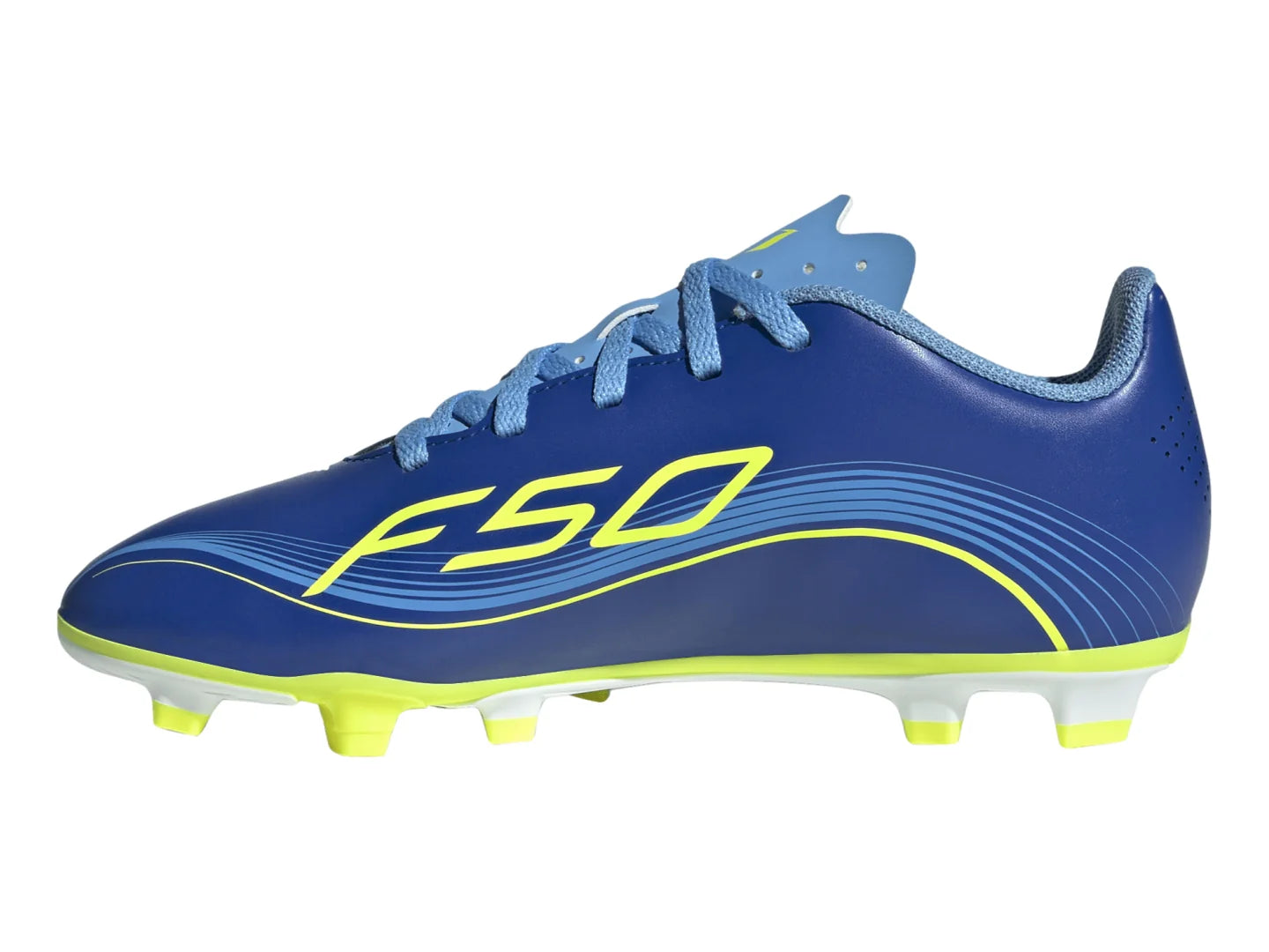Tenis Adidas F50 Messi Club Azul y Amarillo para Niño