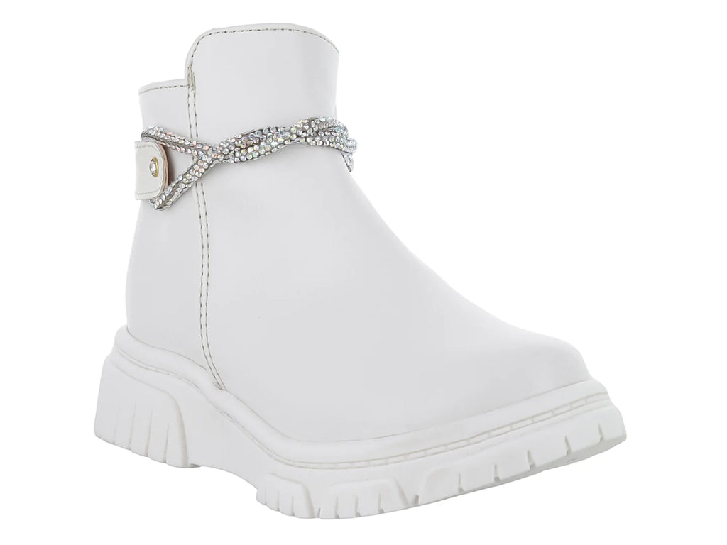 Botas Viris Nairobi Latte Blancas para Niña