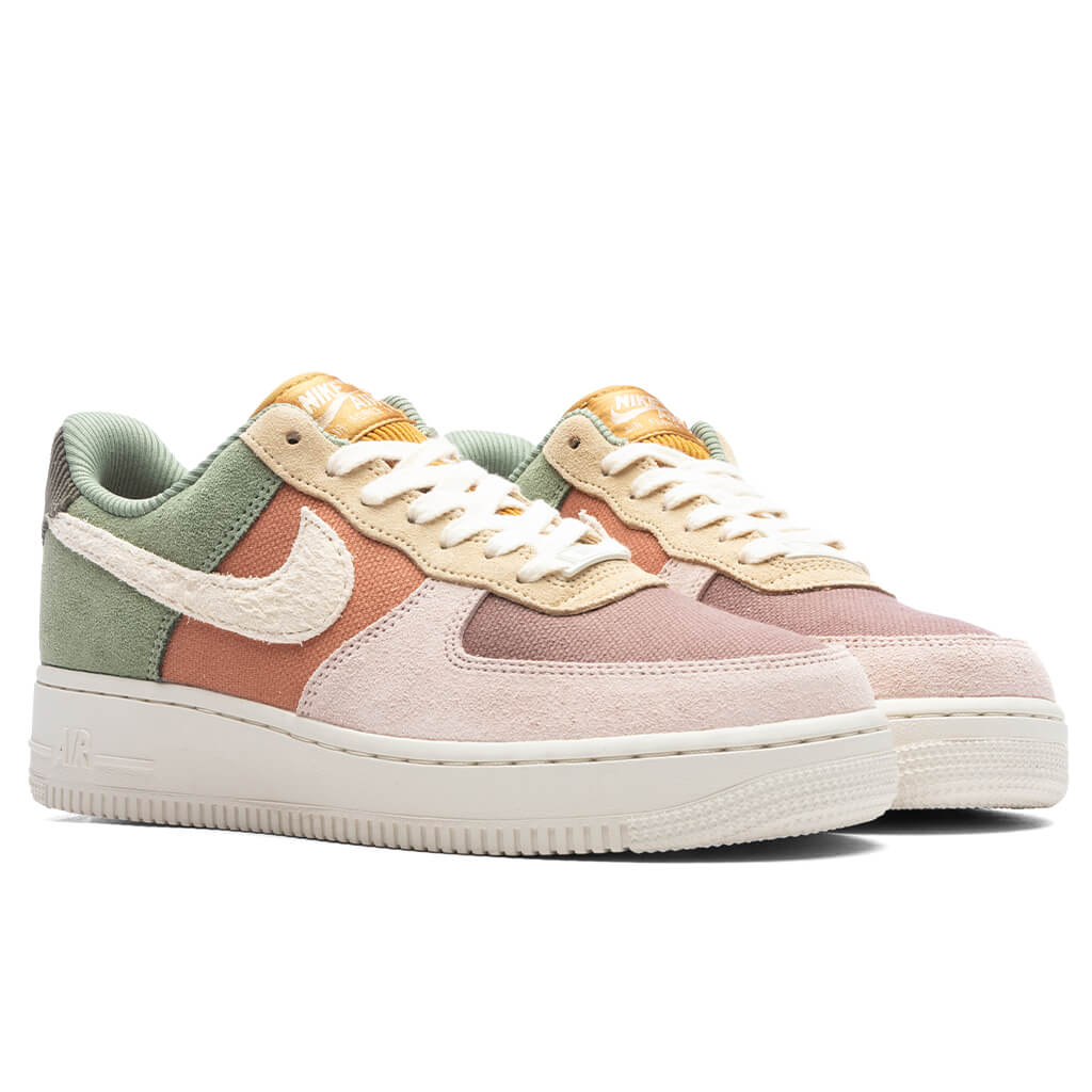 Womens Air Force 1 07 LX Oil Green Pale Ivory Terra Blush Sesame