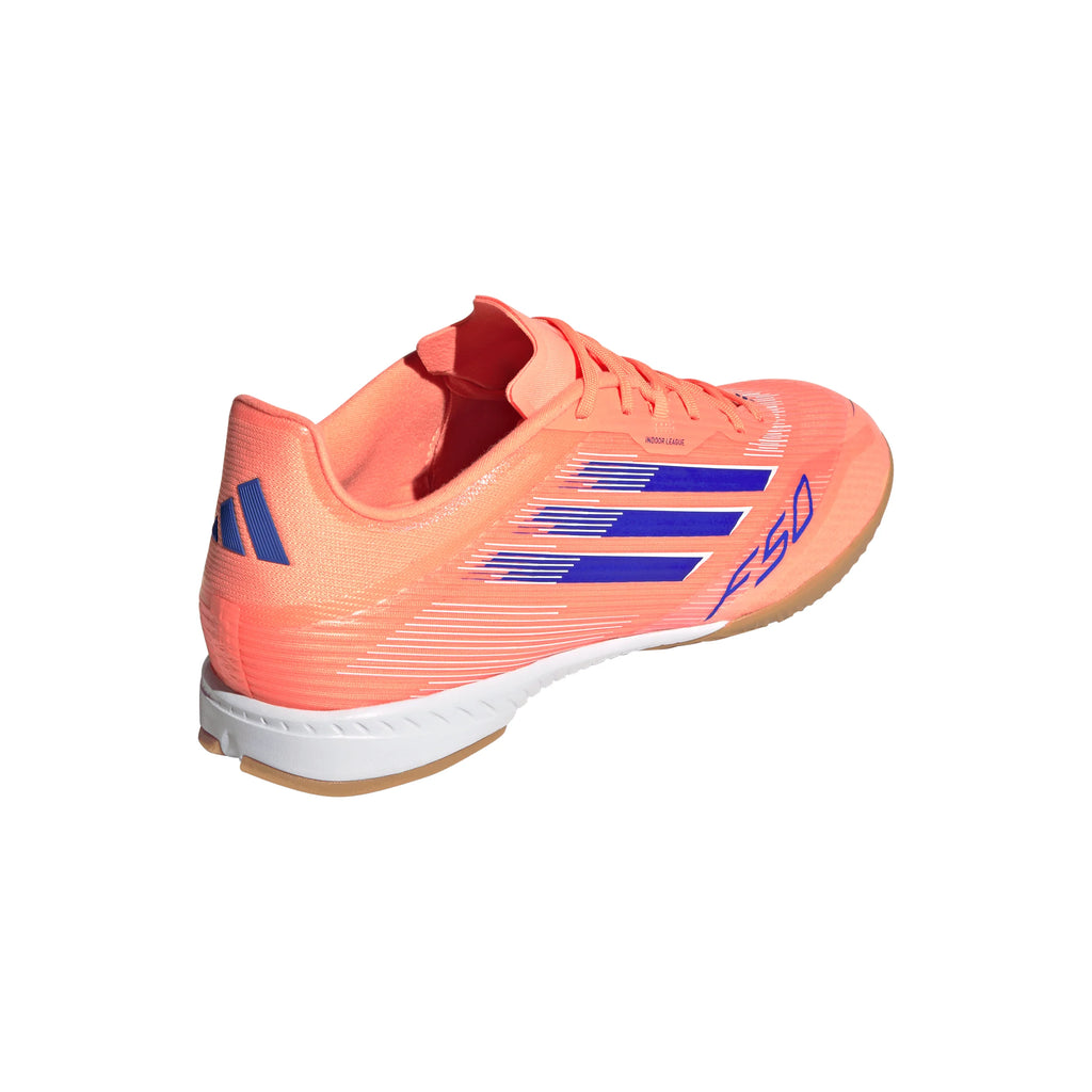 adidas F50 League IN Mens Soccer Shoes Orange Blue White