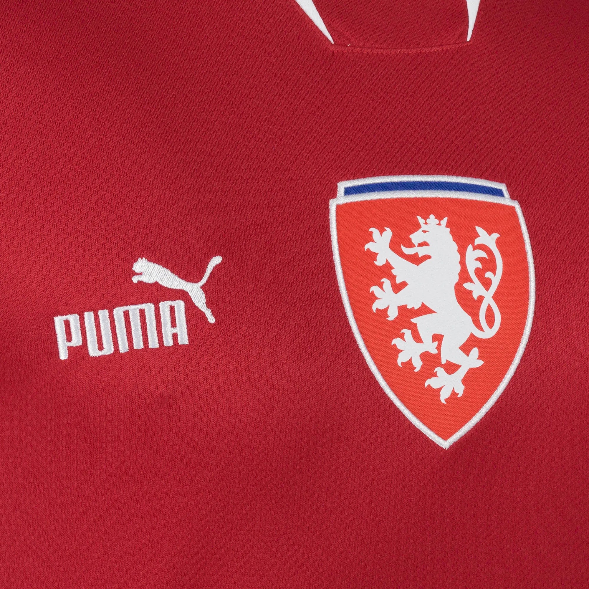 PUMA Mens Czech Republic Home Jersey 22 Red White