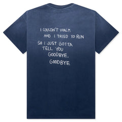 Goodbye Goodbye Tee Navy Blue