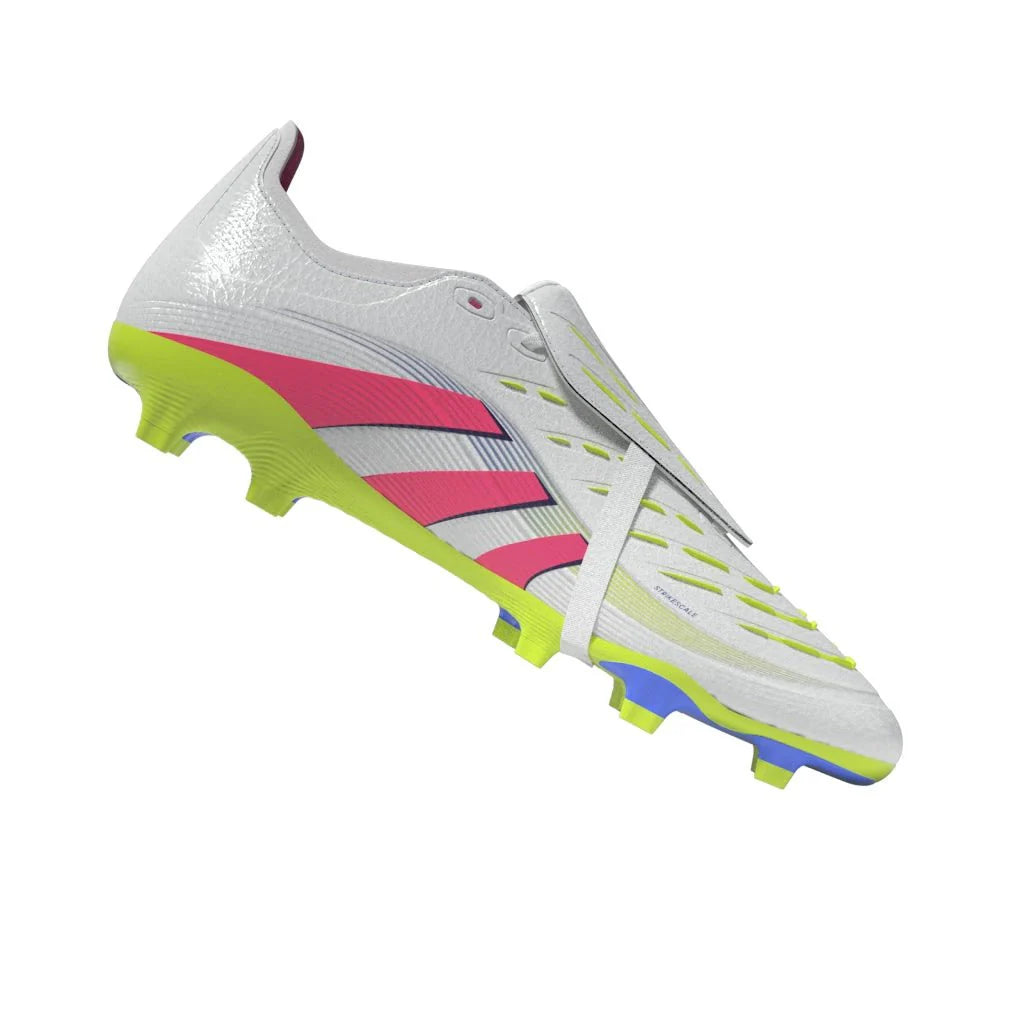 adidas Predator League Fold Over Tongue Firm Multi Ground Boots White Pink